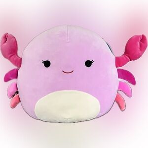 Squishmallow Purple and Pink Crab “ Cailey” Plush